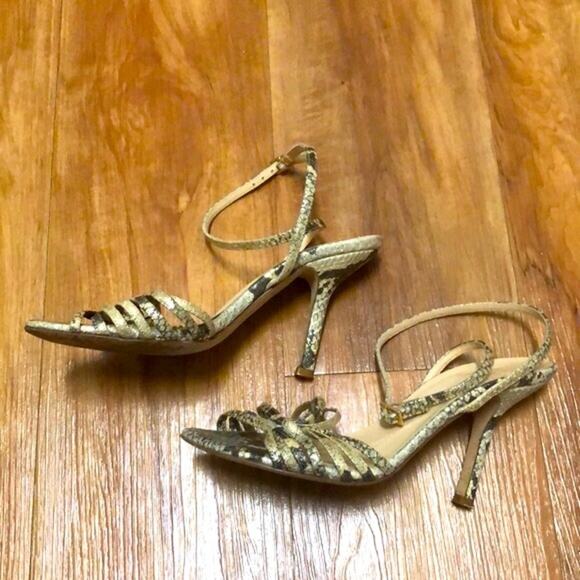 Kate Spade 2005 Sparkle Snakeskin Heels Size 5.5 - Picture 6 of 14